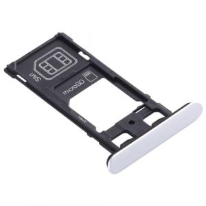 QUYISHAN Tiroir de remplacement pour carte SIM compatible avec Sony Xperia XZ2 Compact Tiroir de carte SIM + Tiroir de carte SIM + Plateau de carte Micro SD (Argent) (QUYI-US, neuf)