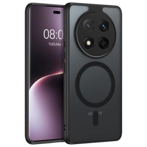 DUEDUE Coque Honor Magic 7 Lite, Compatible avec MagSafe Protection pour Honor Magic 7 Lite 5G Matte Fine Rigide Antichoc, Coque de Téléphone pour Honor Magic 7 Lite//X9C/X60 Pro 6.78" Magnétique Noir (XL-Direct, neuf)