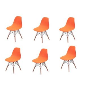 Housse de Chaise Scandinave en Velours Lot de 2 Housses de Chaise de Salle &agrave; Manger Extensibles Couverture Protection Chaises Scandinaves Lavable pour Cuisine Maison H&ocirc;tel Rose(Orange Fonc&eacute;,Lot de 6) (taiyuansuandashangmaoyouxiangongsi, neuf)