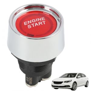 Bouton Poussoir 12V avec LED, Interrupteur de D&eacute;marrage, Bouton Demarrage Voiture, Commutateur de D&eacute;marrage Moteur Multifonctionnel DC 12V 50A, Interrupteur de D&eacute;marrage Ignition pour Voitures (DaFuGuangZhi, neuf)