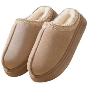 Cozyan Chausson Femme Homme Pantoufles en Peluche Chaud Memory Foam Slippers Pantoufle Maison Hiver Confortable Chaussons en Peluche Chaude Doublure Chaussures Int&eacute;rieur (Cozyan, neuf)
