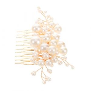 Veemoon Peigne &Agrave; Cheveux En Perles Fait &Agrave; La Main Peigne De Mariage Peignes De F&ecirc;te De Mariage Peigne &Agrave; Cheveux De Mariage Accessoires De Cheveux De Mariage Coiffe De Cheveux (hagan panting, neuf)