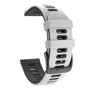 ISABAKE Bracelet montre silicone souple 20mm pour Galaxy Watch 42mm/Garmin Vivoactive 3/Samsung Galaxy Active 2/Garmin Forerunner 245/Vivomove HR/Forerunner 645/Forerunner 645 Music (Isabake, neuf)