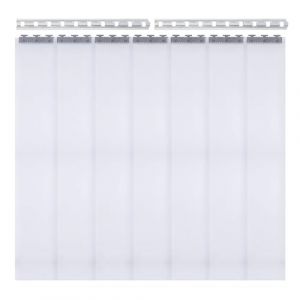 Lot de 7 rideaux &agrave; lamelles en PVC pour l'industrie, l'&eacute;curie de chevaux, l'&eacute;table de vache, rideau d'&eacute;curie, protection contre le vent, ensemble d'&eacute;curies, paddocks halls, rideau transparent contre (DDAREH, neuf)