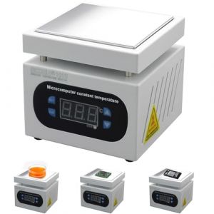 Station de Chauffage pour PCB, 150 x 150 mm Station de Soudage, Plaque Chauffante 500 W Plaque Chauffante pour Remplacement d'&eacute;cran de t&eacute;l&eacute;phone, exp&eacute;riences de chimie(prise UE) (Washrobots, neuf)