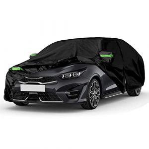 Bâche Voiture Étanche Compatible avec 2018-2024 Kia Proceed GT Hatchback, Housse de Voiture complète Housse Voiture Extérieur Respirante avec Fermeture éclair de Porte et Bandes Coupe-Vent (Amomusm, neuf)