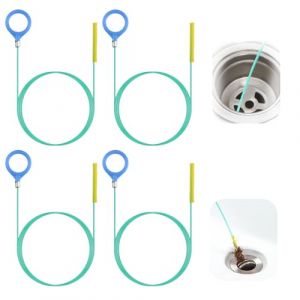 Furet Deboucheur Canalisation, 4 Pièces Deboucheur Evier, 90 cm Furet Deboucheur Canalisation, Drain Outils de Débouchage de Canalisation, Brosse Nettoyage Deboucheur Canalisation (DINODANUBE TRADING, neuf)