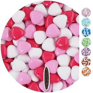 EinsSein 1kg Dragees mariage au chocolat cœur Mix médium blanc-rose-rose foncé brillant dragées baptême communion amandes feter et recevoir fêter de fete couleur pas cher aux bombe tag voir mes etui (Shopingeneur, neuf)