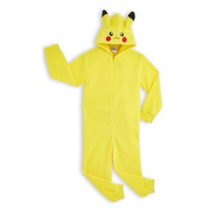 Pok&eacute;mon Pyjama Combinaison Gar&ccedil;on et Ado avec Capuche Pikachu, Grenouill&egrave;re Hiver en Polaire Douce, Combinaison de Nuit (13-14 Ans, Jaune Pikachu) (Get Trend., neuf)
