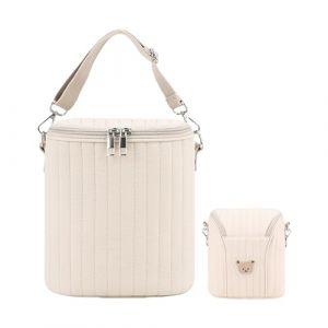 Yplkm Sac &Agrave; Biberon pour Tout-Petits,Porte-Biberon Isotherme Portable Mignon - Porte-Biberon pour avec Sac De Stockage De Lait | pour Lait Maternel Stockage Alimentaire Transport Cr&egrave;che Poussette (yuche, neuf)