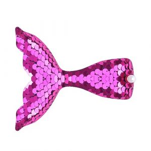 Lot de 8 barrettes à cheveux en forme de sirène scintillantes - Jolies épingles à cheveux à paillettes - Accessoires pour femmes et filles - Rouge rose (Anevous, neuf)