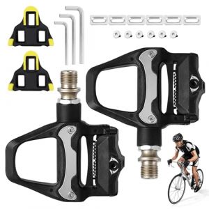 Pédales De Vélo De Route, Pedale VTT, Pédales À Clic pour Vélo De Route, Pédales pour Vélo De Rout, Pedale Automatique VTT, avec Crampons Et Matériel De Montage pour Le Cyclisme en Extérieur (TRUST AND BU, neuf)