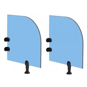 Cloison D'urinoir De Dessin Anim&eacute; Pour Enfants, Cloison De Toilette Pour &eacute;cran D'urinoir, S&eacute;parateur D'urinoir De Confidentialit&eacute;, &eacute;paisseur 12 Mm, Pour &eacute;col (2 pi&egrave;ces, bleu, 60&times;60cm（23.6&times;23.6in）) (ZHWFDC, neuf)