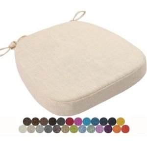 seokor Coussin de Chaise 40x38/43x40/43x42cm Coussins de Si&egrave;ge Amovible Lavable Galette de Chaise, pour Int&eacute;rieur et Ext&eacute;rieur, Bureau, Salle &agrave; Manger, Maison, Jardin(Color2,43x42x5cm) (amzgyc, neuf)