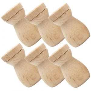 PLAFOPE 6 pi&egrave;ces Lot de Pendentifs Bouteilles Bois pour Diffuseur Huiles Essentielles Diffuseur Parfum Suspendu pour Voiture Accessoire DIY Polyvalent pour Aromath&eacute;rapie &agrave; Domicile et (CCting, neuf)