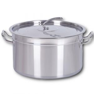 Euro Tische Marmite &agrave; soupe en acier inoxydable de 15 &agrave; 100 l - Id&eacute;ale pour tous les types de cuisini&egrave;res et les grandes cuisines - 30 l (HOOZ Shop, neuf)
