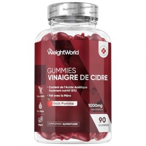 Gummies Vinaigre de Cidre avec la M&egrave;re 1000mg, 90 Gummies Keto & Vegan pour 45 Jours, Alternative au Morosil, Vinaigre de Cidre de Pomme Complexe Enrichi en Vitamine C, B6, B9, B12 et Betterave (Comfort Click, neuf)