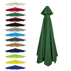 CMJYMX Toile De Rechange pour Parasol 6 Baleines: 2,0/2,5/2,7/3,0 M, 8 Baleines : 2,0/2,3/2,7/3,0/3,5 M(Green,6 Ribs: 300CM/9.8FT) (昌海商贸, neuf)
