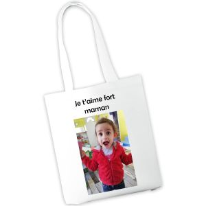 Jeux'Gratte Tote bag personnalisable avec photo et message - Cadeau original (Tendance Cadeau, neuf)