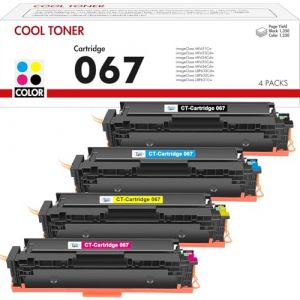 067 067H Toner Cartouche Set: Compatible pour Canon 067 067H i-SENSYS MF655Cdw MF657Cdw MF651Cw LBP631Cw LBP632Cdw LBP633Cdw MF656Cdw MF653Cdw MF654Cdw 4 Packs (Noir Cyan Jaune Magenta) (Easily_Color, neuf)