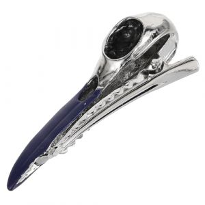 FIXOSHEE Pince &agrave; Cheveux Halloween de Cr&acirc;ne D&rsquo;oiseau Noir, Accessoire Gothique pour Cheveux, Barrette Squelette R&eacute;sistante et Antid&eacute;rapante, pour Soir&eacute;es Cosplay, F&ecirc;te et D&eacute;guisement (Jiingsq, neuf)