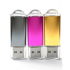 Lot de 3 cl&eacute;s USB 2.0 haute vitesse 8 Go avec affichage LED pour PC/ordinateur portable/autoradio/TV (rouge rose, or, gris) (WISE ORANGE, neuf)