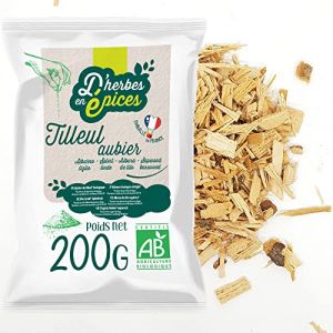D'HERBES EN EPICES | Aubier de Tilleul bio 200g | Tisane et infusion en vrac | Certifi&eacute; biologique (FILEANE, neuf)