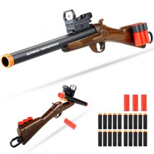 SK MISS Pistolet Jouet pour Enfants, Jouets de Fusil à Pompe en Mousse avec Balles Souples et Fléchettes, Pistolet a Bille Molle, Jeu de tir éducatif pour Plus de 7 Ans (SK MISS TOY, neuf)