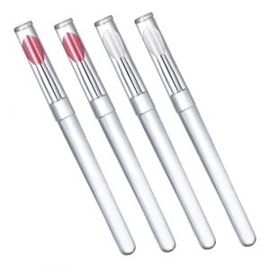 Hemobllo 4pi&egrave;ces Applicateur L&egrave;vres R&eacute;utilisable Avec Couvercle Pratique Et Multifonctionnel Pour Maquillage Des L&egrave;vres Et Autres Cosm&eacute;tiques Liquides (Leopolerd, neuf)