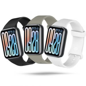 Xisair 3 Bracelets en Silicone Compatibles avec le Xiaomi Smart Band 9 Pro et le Xiaomi Smart Band 8 Pro Bracelet de Sport, Bracelet en Silicone, Respirant, Doux et Confortable pour Miband 9Pro/8Pro (Xisaier-EU, neuf)