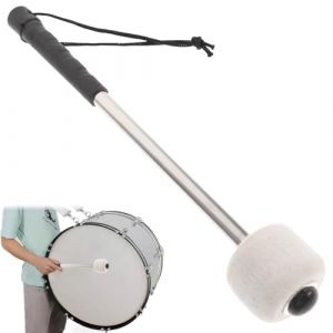 Baguettes de Tambour, Maillet de Grosse Caisse, Maillet de Tambour, Bâton de Tambour, Baguette Tambour de Basse, Baguettes de Timbales, Drumstick, pour Instrument à Percussion, Accessoire Bande (Fredeom, neuf)