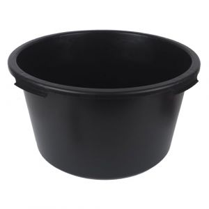 Bauster&reg; Bac &agrave; mortier rond - 40 l, 60 l, 90 l - Robuste - Pour chantier, jardin et maison - 60 l (Shop_Bauster, neuf)