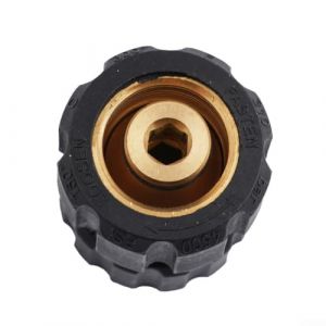 Zilimontt Adaptateur M22 IG vers M22 IG pour nettoyeur haute pression avec vis à main pour nettoyeurs haute pression HD HDS et Kranzle, construction en laiton, max 400 bar (zilian, neuf)