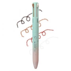 RoseFlower Stylos de Maquillage 4 en 1, 4 Couleurs Multi-Fonction Maquillage Beaut&eacute; Stylo, Waterproof Effet Naturel, Crayon &agrave; Sourcils - Eyeliner - Crayon &agrave; L&egrave;vres - Stylo Surbrillance(#1) (SafePeaceShopEU, neuf)