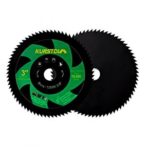 KURSTOL Disque HSS pour M&eacute;tal - 75mm &times; 2 Disques &agrave; Tron&ccedil;onner pour M&eacute;tal Mou Cuivre Aluminium Bois Plastique, avec 10mm Al&eacute;sage (YZKS TOOLS, neuf)