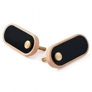 GUOKOFF Mini Tableau Noir en Bois, 12 Pi&egrave;ces Petite Ardoise 8.5 x 3cm, Mini Panneaux d'Affichage, Tableau Noir pour Table, Ardoise de Table D&eacute;coratives pour Buffet Menus Bar Caf&eacute; (hong jiu jiu mao yi, neuf)