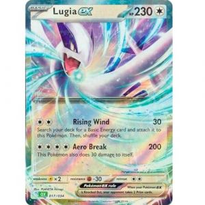 Cartes Pokémon géantes Promo, GX, VMAX, EX, Vstar ou V, format XXL, carte de boîte promotionnelle Pokémon, carte officielle en anglais (Lugia EX 017/034) (Friki Monkey, neuf)