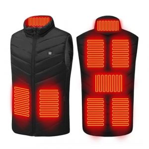 G&eacute;n&eacute;rique Gilet Chauffant pour Homme Femme, Veste Chauffante sans Manche &Eacute;lectrique, Blouson de Chasse Thermique &Eacute;lectriques Hiver, Veste V&ecirc;tements Chauff&eacute; pour Ski Moto Chasse Randonn&eacute;e la p&ecirc;che (⭐⭐⭐⭐⭐WUSENTOF, neuf)