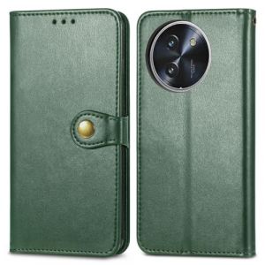 COQUE &eacute;tui pour Doogee Note59 Pro Plus, &eacute;tui Portefeuille en Cuir Antichoc &agrave; Rabat avec Porte-Cartes et Boucle Ronde, de Protection pour Doogee Note59 Pro Plus-Vert (COQUE, neuf)