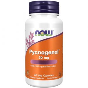 Now Foods, Pycnogenol, 30mg, Extrait d'&Eacute;corce de Pin, 60 Capsules v&eacute;g&eacute;taliennes, Sans Soja, Sans Gluten, V&eacute;g&eacute;tarien, Sans OGM (NaturProdukte, neuf)