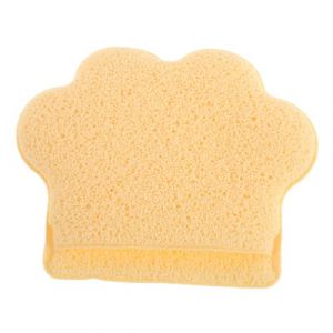 minkissy Éponge Faciale En Forme De Patte De Chat Mignonne Pour Peau Sensible Éponge Exfoliante Réutilisable Pour Femmes Filles Nettoyage En Profondeur Et Démaquillage Jaune (Prettbeauty, neuf)