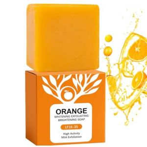 Savon Au Oranges Anti Tache,Savon Orange,Exfoliant,Naturel éclaircissant,Nettoyage En Profondeur Peau Lisse,Dissolvant De Taches Sombres Pour Le Visage Et Le Corps,Pour éclaircissant Hydratant (1) (FEIBAO&-Wu, neuf)
