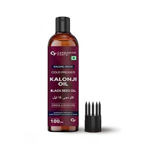 Carbamide Forte Cold Pressed Kalonji Oil for Hair Growth- Pure Black Seed Oil for Hair Growth & Skin - Virgin Grade Nigella Sativa - 100ml (InfinitEkart, neuf)