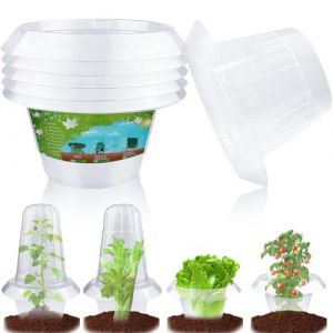 SEOIMU Lot de 20 Colliers Anti Limace Améliorés, Barrière Anti Limaces et Escargots, Anneaux de Protection Solides et Efficaces Anti Escargot, Protège Vos Plants de Laitue et de Chou, Transparent (SEOIMU-FR, neuf)