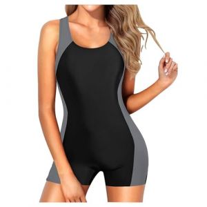 Maillot De Bain Femme 1 Pieces Maillot De Bain Une Pièce Nouveau Bloc De Couleurs Maillot De Bain Mince Et Sexy Maillot De Bain Chic Et Élégant Maillot De Bain De Protection Solaire (zezhoushangmao, neuf)