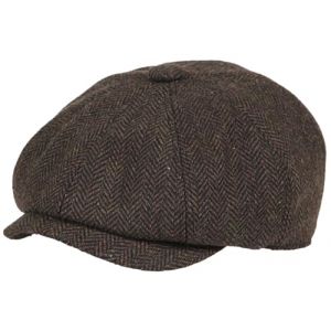 Maeau Casquette B&eacute;ret Enfant Gar&ccedil;on 4 5 6 7 8 9 Ans Casquette Gavroche Chevron Chapeau Tweed Newsboy Fille 48 Mois Casquette Plate Irlandaise Retro Gatsby Souple Flat Cap Marron Basque Hiver Automne (YOUXINGEU (Livraison sous 5 &agrave; 12 jours）, neuf)