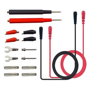 Senven 16Pcs Accessoires de Kit de Test de Multim&egrave;tre Professionnel Multifonction, Sonde &agrave; Pince Crocodile, T&ecirc;te Banane pour Laboratoire et &Eacute;lectrique (Senven-FR, neuf)