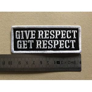 ECUSSON PATCHES AUFNAHER TOPPA - GIVE RESPECT - THERMOCOLLANT (IDECALE, neuf)