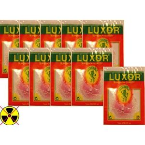 LUXOR Gasmantles Ltd. Lot de 10 chaussettes &agrave; incandescence pour Petromax et autres lampes &agrave; p&eacute;trole HK500 pour &eacute;trier de support (2 trous - 400/600 CP) (Gaskocher24, neuf)