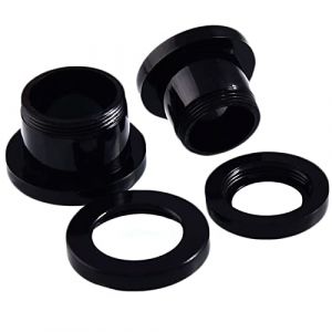 ANAZOZ Écarteur Oreille 8mm, Piercing Tunnel Acrylique Noir, Tunnel d'oreille 2PCS 0G Punk (AnazoZ, neuf)